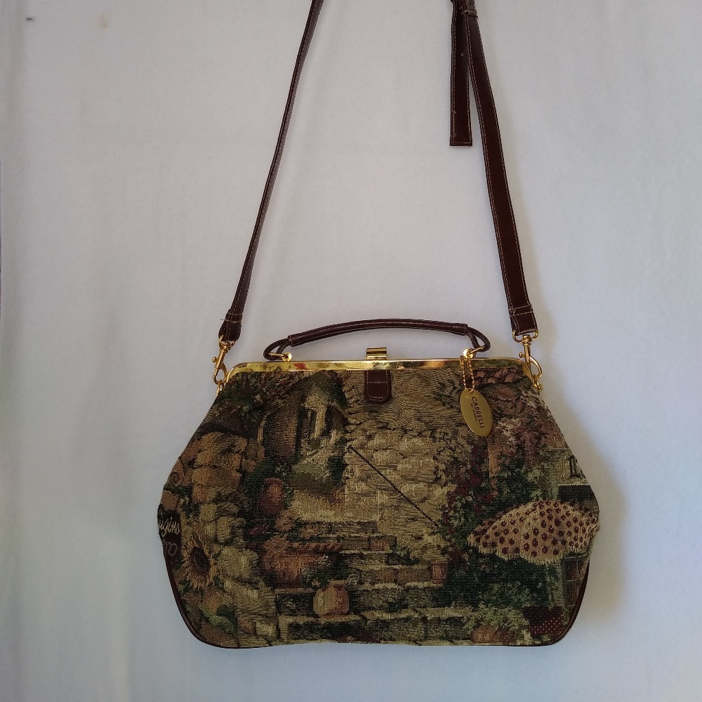 Vintage 1950s-vintage-tapestry-handbag Cabrielli